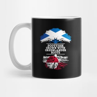 Scottish Grown With Greenlander Roots - Gift for Greenlander With Roots From Greenland Mug